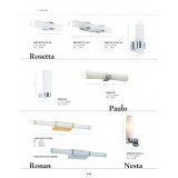 ITALUX MB120211014-2A | Rosetta Italux zidna svjetiljka 2x G9 3000K IP44 bijelo, krom