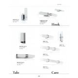 ITALUX MB030101-1C | Hook-IT Italux zidna svjetiljka s poteznim prekidačem 1x E14 krom, bijelo