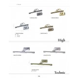 ITALUX 3090/35 BRASS | High Italux zidna svjetiljka s prekidačem elementi koji se mogu okretati 1x LED 240lm 3000K mesing