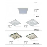 ITALUX C29541F-4R | Declan Italux stropne svjetiljke svjetiljka 1x LED 2880lm 3000K krom, prozirno, zrcalo