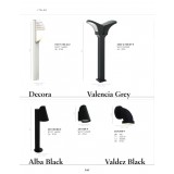 ITALUX 5161-1/100 ALU | Decora-IT Italux podna svjetiljka 100cm 1x E27 IP44 bijelo, sivo