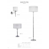 JUPITER 1428 HT L | Hilton Jupiter stolna svjetiljka 54cm sa prekidačem na kablu 1x E27 krom, bijelo, prozirno