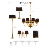 JUPITER 1952 BM 8 MS | Batumi Jupiter luster svjetiljka 8x E27 zlato mat, crno