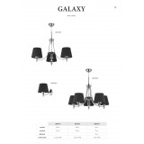 JUPITER 1255 GX 5 | GalaxyJ Jupiter luster svjetiljka 5x E27 krom, crno