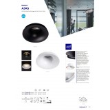 KANLUX 33160 | Ajas Kanlux ugradbena svjetiljka okrugli bez grla Ø110mm 1x MR16 / GU5.3 / GU10 crno