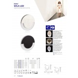 KANLUX 32491 | Kanlux-Sola Kanlux ugradbena svjetiljka okrugli Ø70mm 1x LED 14lm 4000K plemeniti čelik, čelik sivo, prozirno