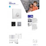 KANLUX 32494 | Mefis Kanlux ugradbena svjetiljka četvrtast 75x75mm 1x LED 30lm 3000K bijelo