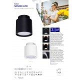 KANLUX 24362 | Sonor Kanlux stropne svjetiljke svjetiljka okrugli 1x GU10 + 1x LED 100lm crno