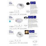 KANLUX 33161 | Ajas Kanlux ugradbena svjetiljka okrugli bez grla Ø110mm 1x MR16 / GU5.3 / GU10 bijelo