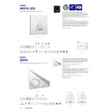 KANLUX 32495 | Mefis Kanlux ugradbena svjetiljka četvrtast 75x75mm 1x LED 35lm 4000K bijelo