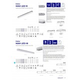 KANLUX 22604 | Mah-LED Kanlux stropne svjetiljke svjetiljka 1x LED 4200lm 4000K IP65 IK08 sivo, bijelo