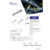 KANLUX 18521 | Mah-Plus-EVG Kanlux stropne svjetiljke, visilice armatura - MAH PLUS-236-ABS/PC 2X36W T8 - 2x G13 / T8 IP65 IK10 UV sivo