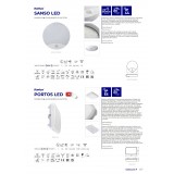 KANLUX 26520 | Sanso Kanlux zidna, stropne svjetiljke svjetiljka okrugli sa senzorom 1x LED 1250lm 4000K IP44 bijelo