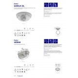 KANLUX 70524 | Hermi Kanlux zidna, stropne svjetiljke svjetiljka 1x E27 IP54 IK06 sivo