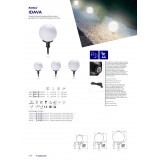 KANLUX 23512 | Idava Kanlux ubodne svjetiljke svjetiljka kuglasta vilasti utikač - bez utikača elementi koji se mogu okretati 1x E27 IP44 crno, bijelo