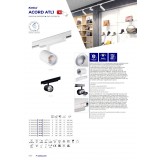 KANLUX 33130 | Tear Kanlux element sustava svjetiljka elementi koji se mogu okretati 1x LED 1700lm 3000K bijelo