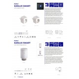 KANLUX 33701 | Kanlux utičnica 10A schuko smart rasvjeta kocka s prekidačem spajanje na Wi-Fi, Bluetooth bijelo