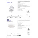 KANLUX 7691 | Kanlux sa senzorom PIR 360° ugradbene svjetiljke okrugli bijelo