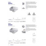KANLUX 26820 | Kanlux sa senzorom 3xPIR, 360/120° četvrtast bijelo
