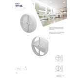 KANLUX 70961 | Kanlux leptirasti ventil Ø100 za kanalni ventilator okrugli UV bijelo