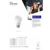 KANLUX 29610 | E27 7W -> 60W Kanlux obični A60 LED izvori svjetlosti filament 810lm 4000K 320° CRI>80
