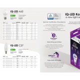 KANLUX 27298 | E14 7,5W -> 61W Kanlux oblik svijeće C37 LED izvori svjetlosti IQ-LED SAFE light 830lm 4000K 280° CRI>80