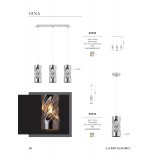 LAMPADORO 81032 | Gina_LD Lampadoro visilice svjetiljka 1x E27 krom