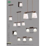 LEMIR O2150 K1 CRW | Mario Lemir zidna svjetiljka 1x E27 antik venga, krom, bijelo