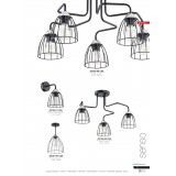 LEMIR O2700 K1 CZA | Senso Lemir zidna svjetiljka 1x E27 crno mat