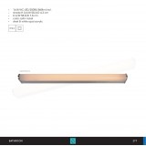LUCIDE 04205/12/12 | Jasper Lucide zidna svjetiljka 1x LED 860lm 3000K IP44 satenski nikal, opal