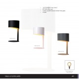 LUCIDE 45504/01/31 | Knulle Lucide stolna svjetiljka 28,5cm 1x E14 bijelo