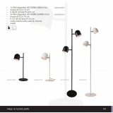 LUCIDE 03603/05/31 | Skanska Lucide stolna svjetiljka 46cm sa prekidačem na kablu elementi koji se mogu okretati 1x LED 450lm 3000K bijelo
