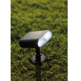 LUTEC 6938405330 | LUTEC-Connect-Ginbo Lutec zidna, ubodne svjetiljke smart rasvjeta sa senzorom solarna baterija, zvučno upravljanje, jačina svjetlosti se može podešavati, sa podešavanjem temperature boje, promjenjive boje, može se upravljati daljinskim 
