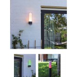 LUTEC 5000501118 | LUTEC-Connect-Dropa Lutec zidna smart rasvjeta cilindar zvučno upravljanje, jačina svjetlosti se može podešavati, sa podešavanjem temperature boje, promjenjive boje, može se upravljati daljinskim upravljačem 1x LED 500lm 2700 <-> 