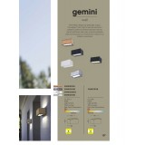 LUTEC 5189103118 | Gemini Lutec zidna svjetiljka oblik cigle 1x LED 700lm 4000K IP54 plemeniti čelik, čelik sivo, prozirno