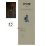 LUTEC 5206701012 | Brund Lutec zidna svjetiljka 2x GU10 IP44 crno mat, prozirno