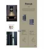 LUTEC 5604101118 | Focus-LUT Lutec zidna svjetiljka lučni 1x GU10 IP44 antracit siva, prozirno