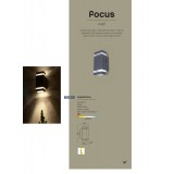 LUTEC 5605013118 | Focus-LUT Lutec zidna svjetiljka oblik cigle 1x LED 500lm 4000K IP44 antracit siva, prozirno
