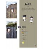 LUTEC 6383001118 | Bullo Lutec zidna svjetiljka 1x LED 1100lm 3000K IP54 tamno siva, opal