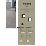 LUTEC 6402101118 | Helena-LU Lutec zidna svjetiljka četvrtast 1x LED 200lm 4000K IP54 tamno siva, opal