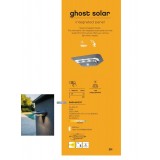 LUTEC 6901401337 | Ghost-Solar Lutec zidna svjetiljka sa senzorom, s prekidačem solarna baterija 1x LED 260lm 4000K IP44 srebrna siva, prozirno