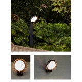 LUTEC 5205702118 | Polo-LUT Lutec zidna svjetiljka sa senzorom, svjetlosni senzor - sumračni prekidač 1x LED 1100lm 3000K IP54 tamno siva, opal