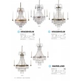 MARKSLOJD 100602 | Krageholm Markslojd luster svjetiljka 3x E14 antik bakar, prozirno