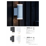 MARKSLOJD 106913 | Nova-MS Markslojd zidna svjetiljka 1x LED 650lm 3000K IP44 crno, acidni