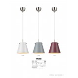MARKSLOJD 107390 | Tribe-MS Markslojd visilice svjetiljka s mogućnošću skraćivanja kabla 1x E27 sivo, čelik