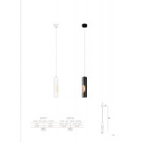 MAXLIGHT P0176 | Golden Maxlight visilice svjetiljka 1x LED 290lm 3000K crno