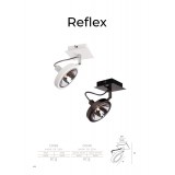 MAXLIGHT C0140 | Reflex Maxlight spot svjetiljka elementi koji se mogu okretati 1x G9 crno, krom