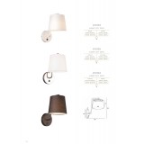 MAXLIGHT W0194 | Chicago Maxlight zidna svjetiljka s prekidačem 1x E27 crno