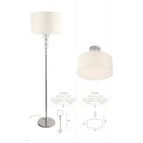 MAXLIGHT P0059 | EleganceM Maxlight stropne svjetiljke svjetiljka 3x E27 krom, bijelo