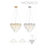 MAXLIGHT P0260 | MonacoM Maxlight visilice svjetiljka 15x G9 krom, prozirno